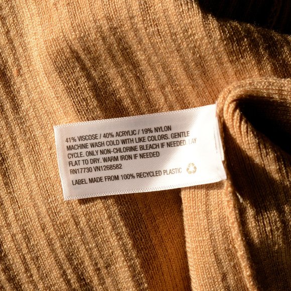 NEW, A New Day, Ribbed Sweater T Beige Tan XS - Picture 11 of 14